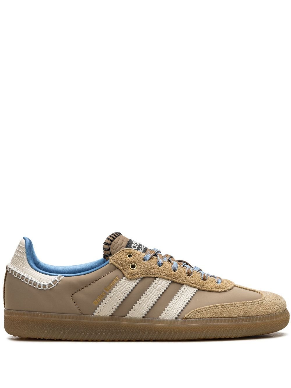 Wales Bonner X Adidas Brown Samba Sneakers Unisex Rubber / Leather / Fabric Neutrals