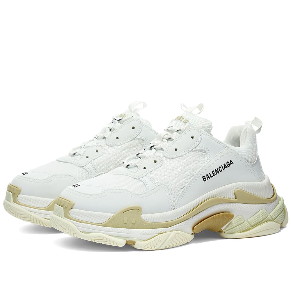 Balenciaga Mens Triple S Sneaker White