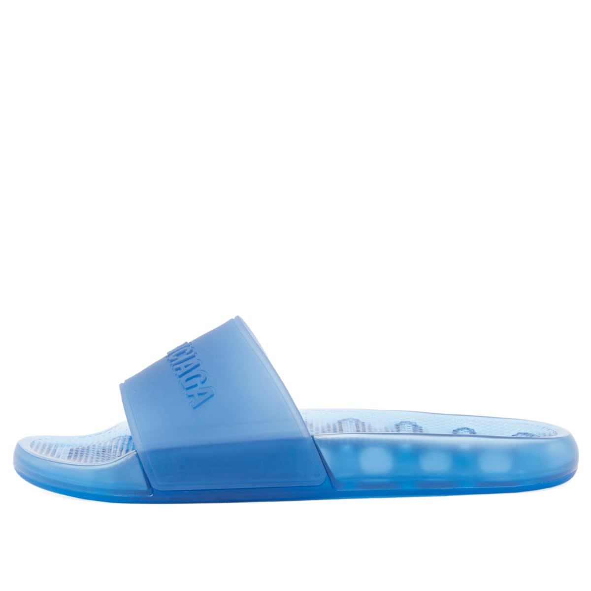 Balenciaga Mens Pool Slide Blue