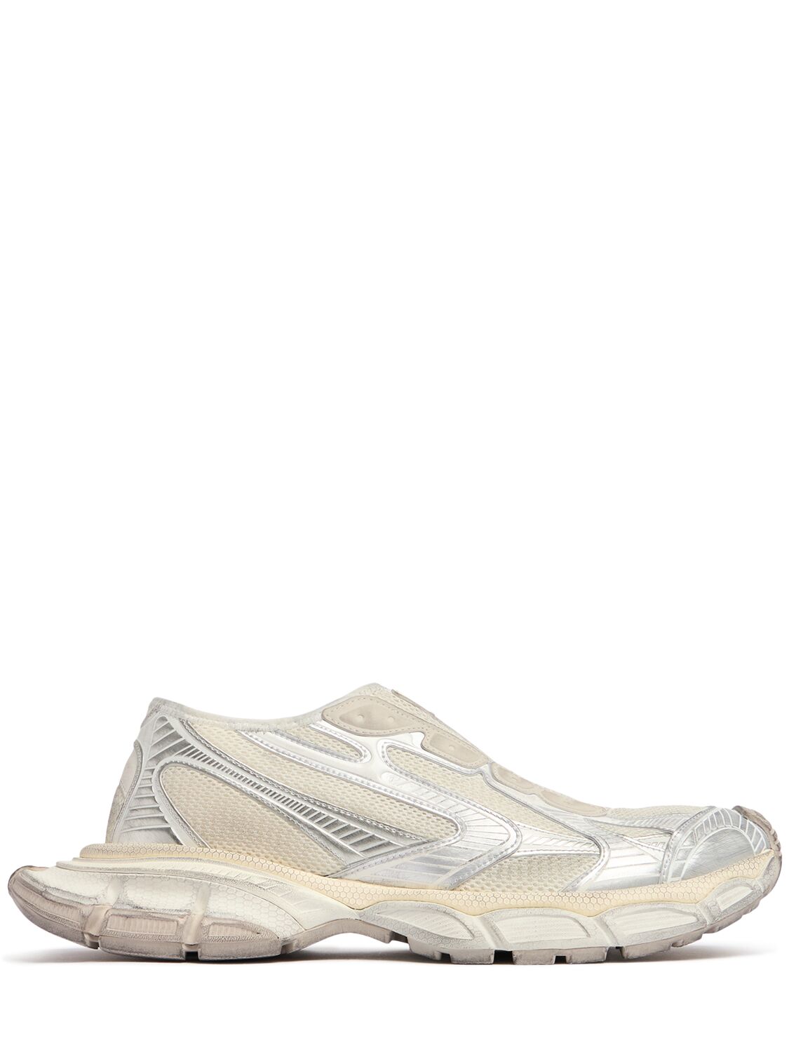 Balenciaga 3xl Tech Slip-on Sneakers Eggshell
