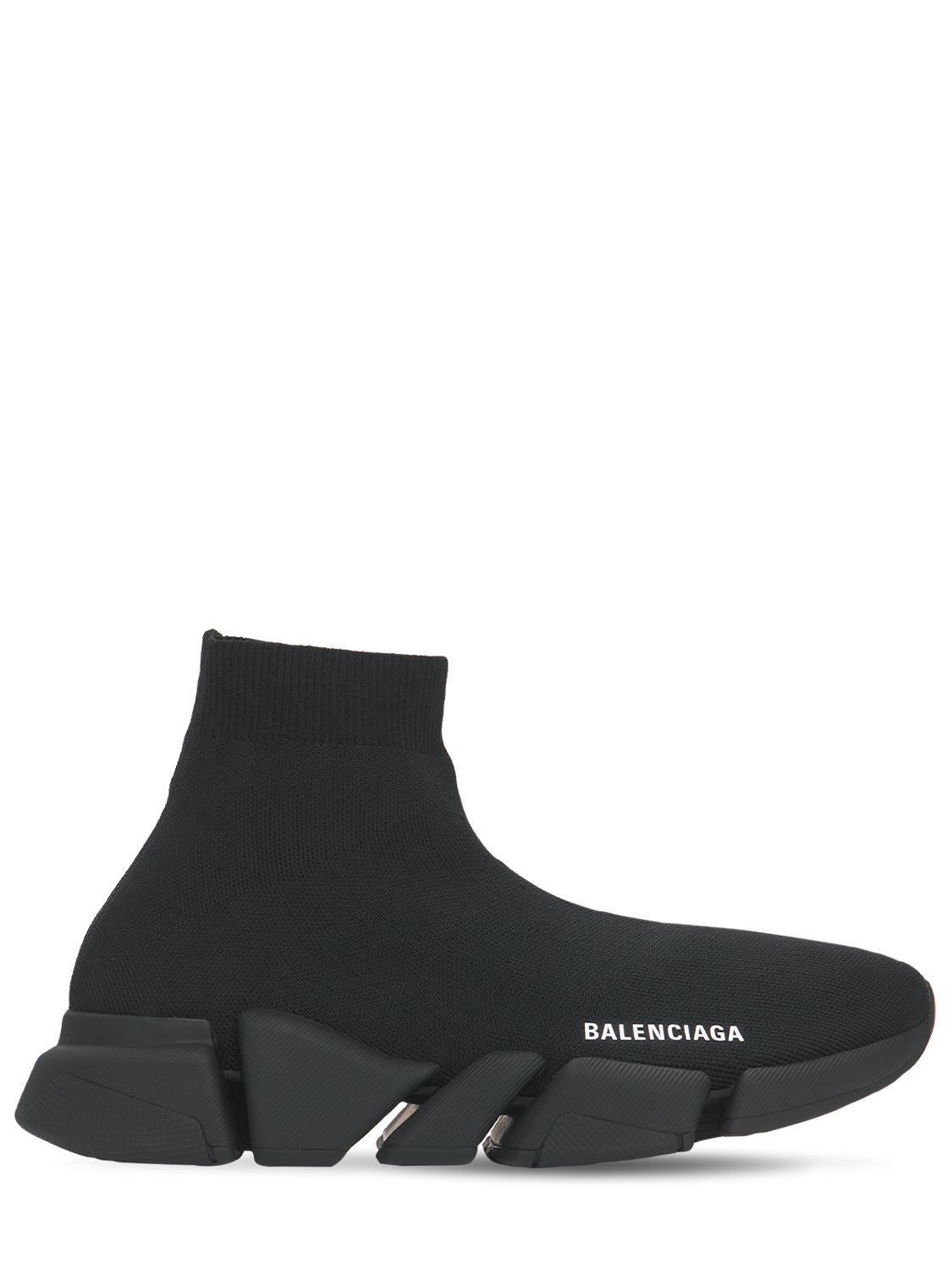 Balenciaga Speed 2.0 Knit Sport Sneakers Black