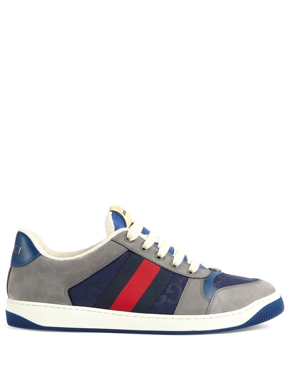 Gucci Screener Suede Sneakers Mens Suede / Rubber / Fabric Grey