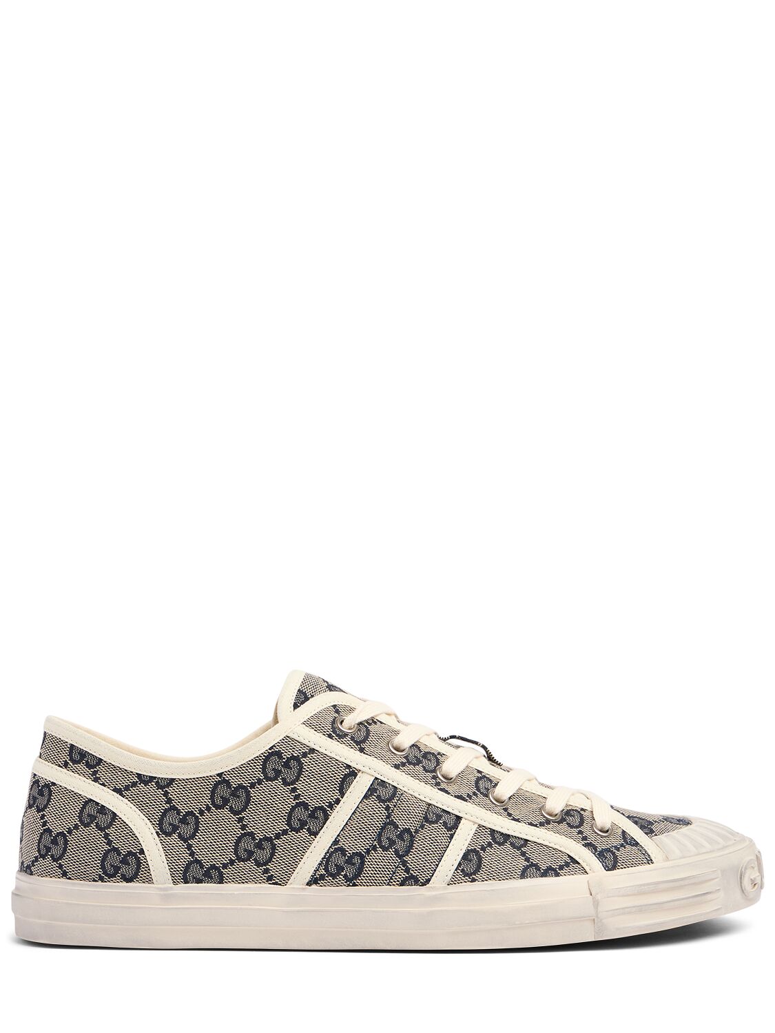 Gucci Julio Canvas Web Sneakers Beige / Blue