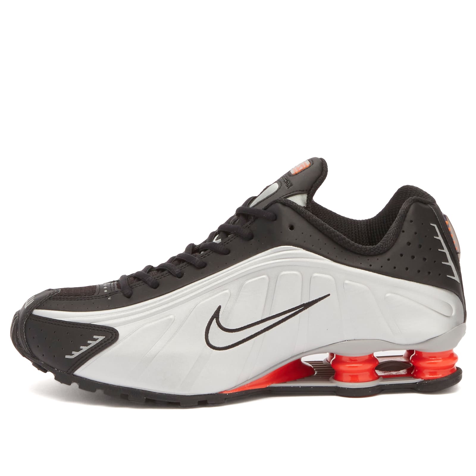 Nike Shox R4 Sneaker Black / Slver / Max Orange