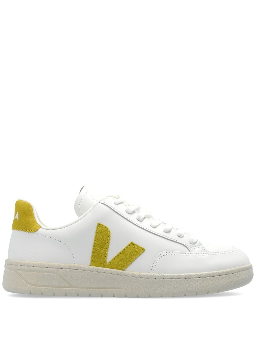 VEJA V-12 Sneakers Unisex Leather / Recycled Polyester / Recycled Rubber / Rubber White Liquor